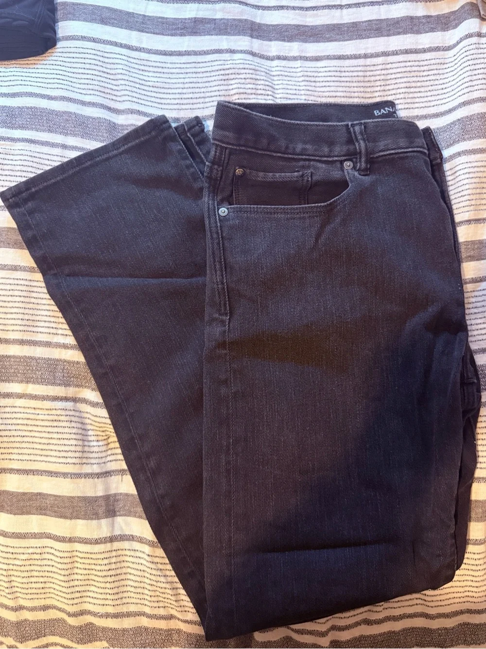 Men's Banana Republic Black Straight Leg Jeans